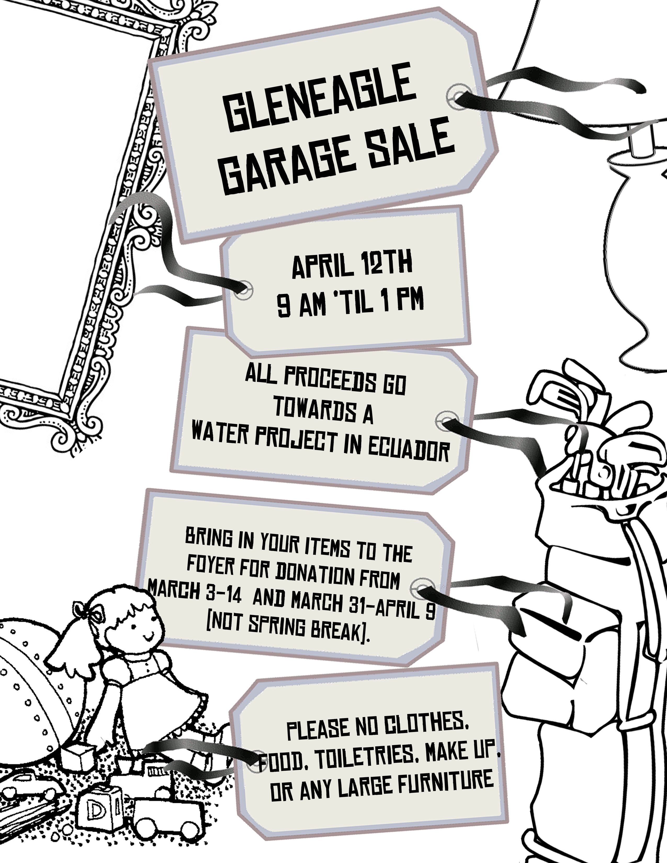 garage sale poster